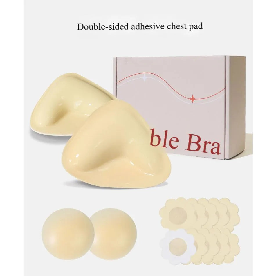 Double-Sided Bra Inserts: Push-Up & Anti-Slip