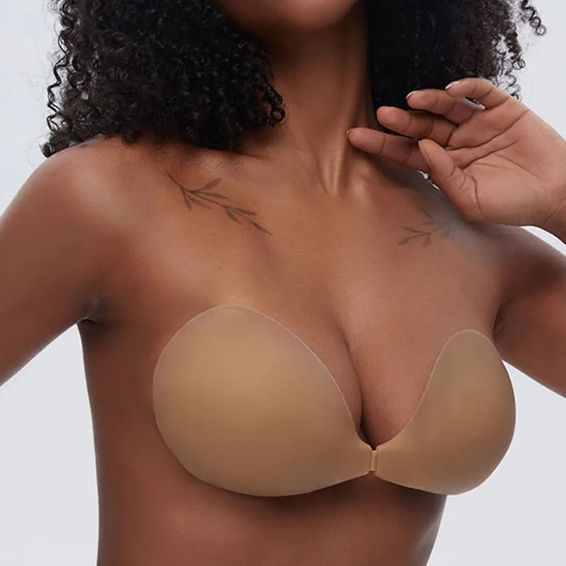 Wing-Shaped Adhesive Bra: Invisible Side Support